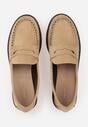 Mocasini Bej închis