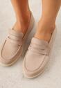 Mocasini Bej închis