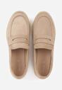 Mocasini Bej închis