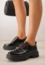 Pantofi casual Negru cu roșu
