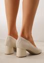 Pantofi cu toc Bej