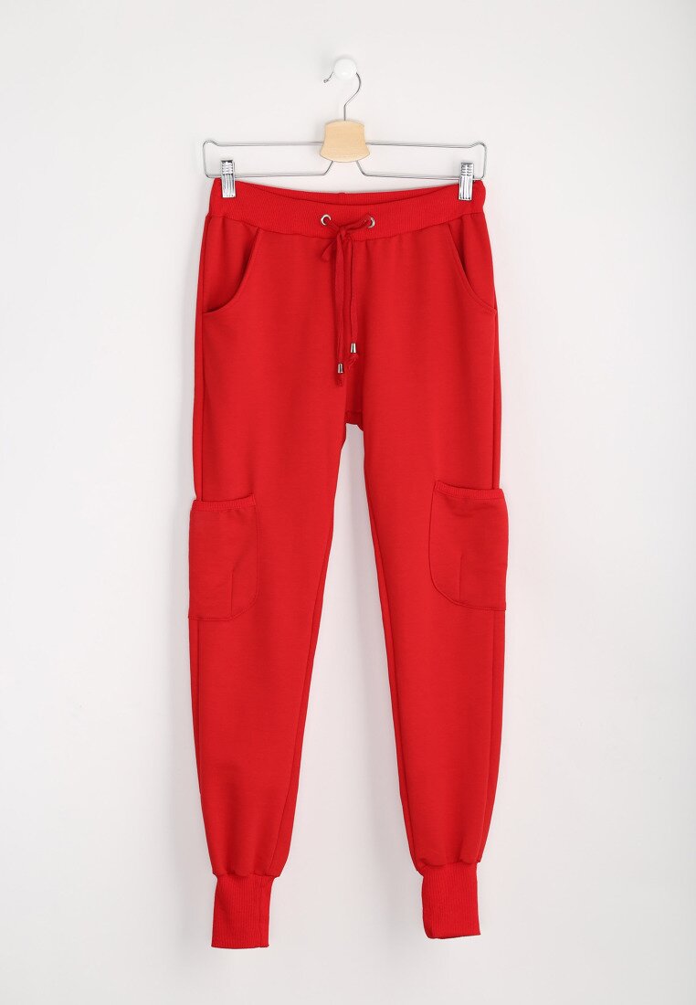 Czerwone Spodnie Dresowe Pickpocket