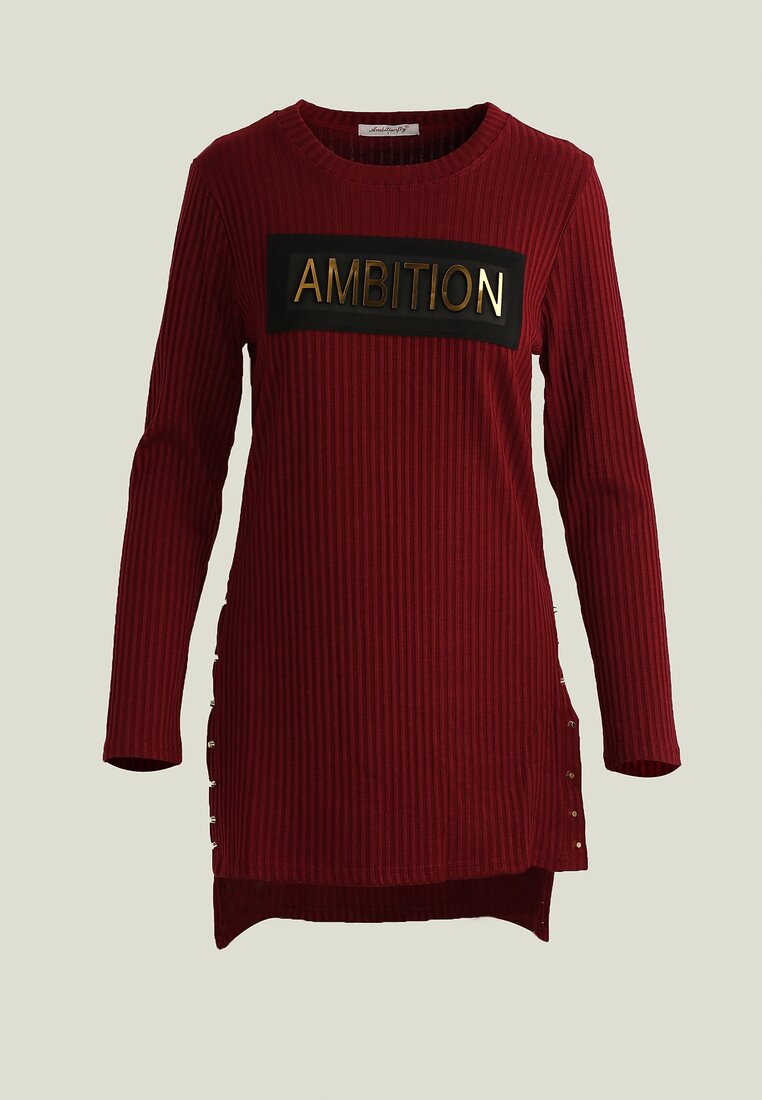 Bordowy Sweterek Ambition