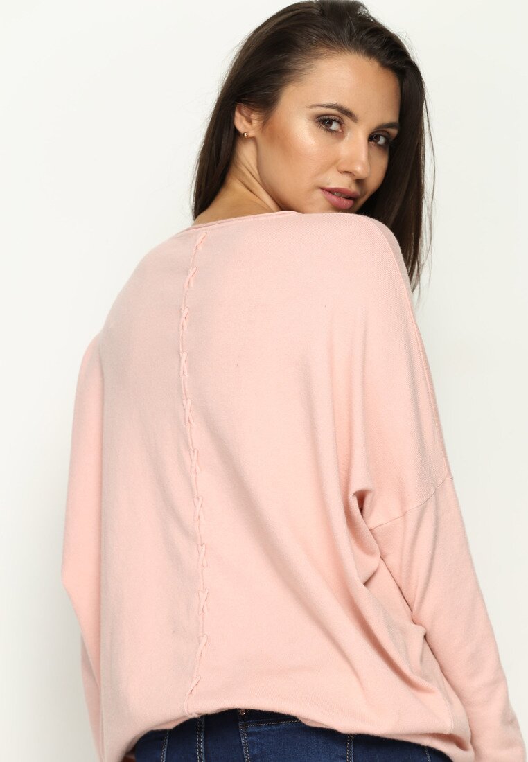 Różowy Sweter Simply Pockets