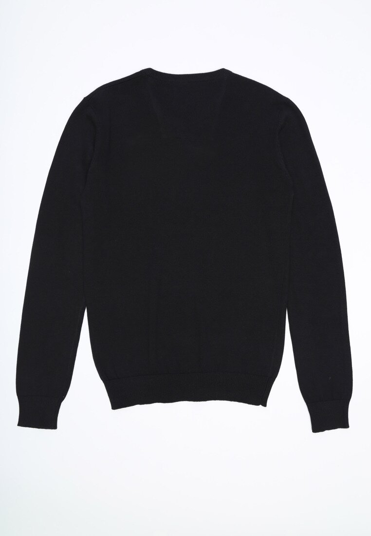 Czarny Sweter Vy Style