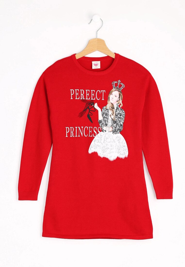 Czerwona Sukienka Perfect Princess