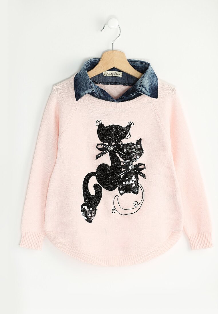 Różowy Sweterek Kitties