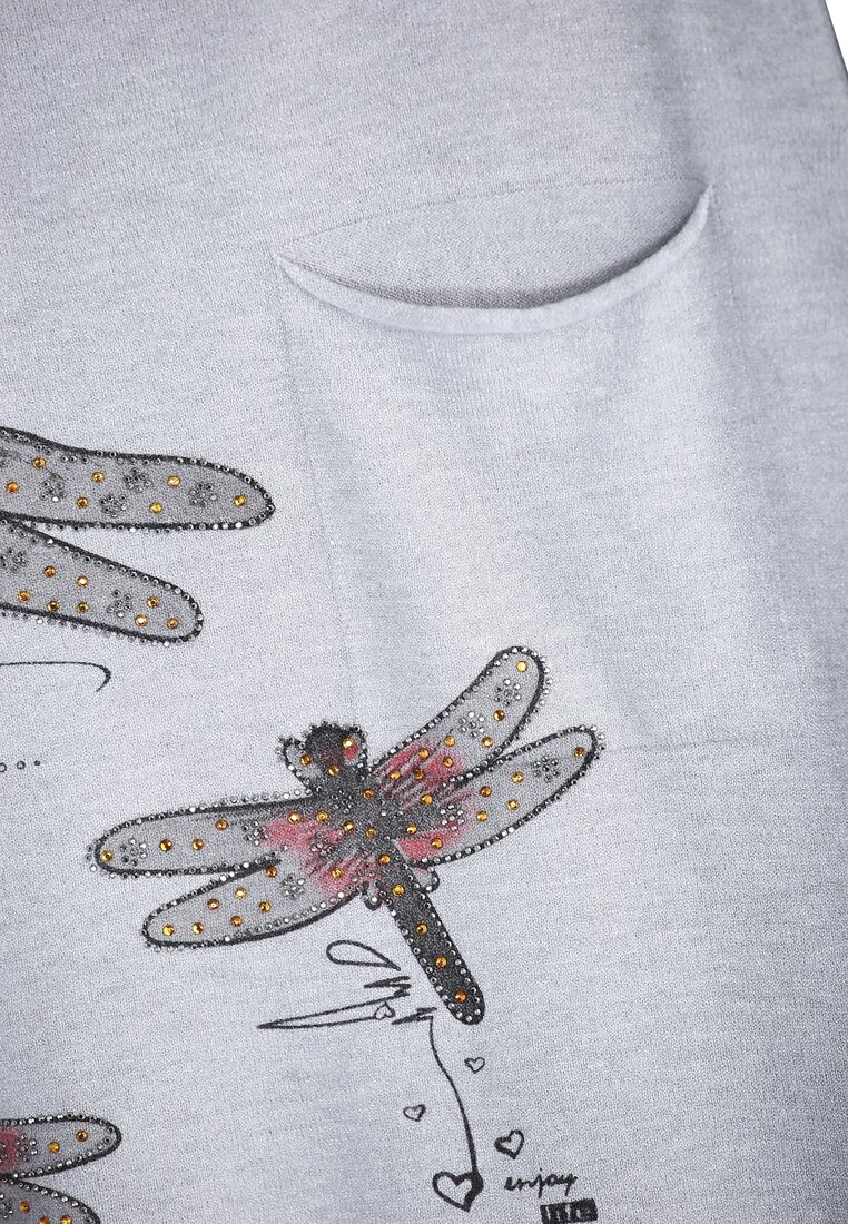 Ciemnoszary Sweterek Dragonfly