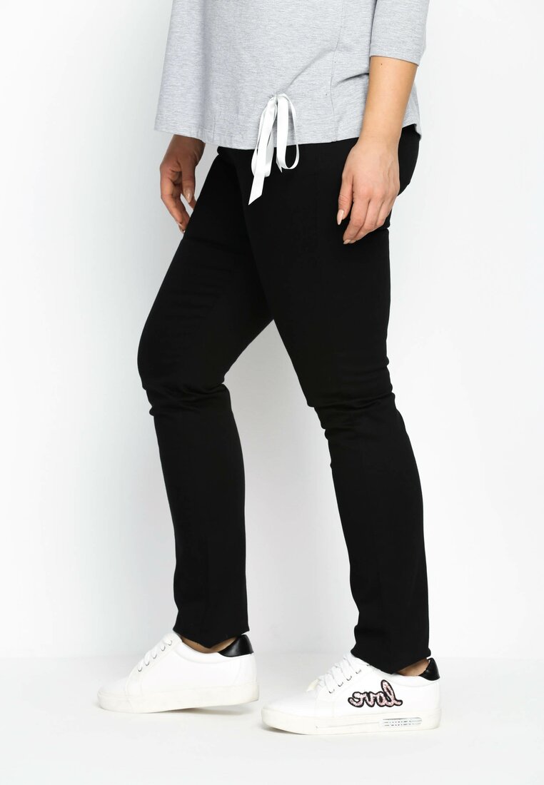 Czarne Spodnie Pocket Fancy