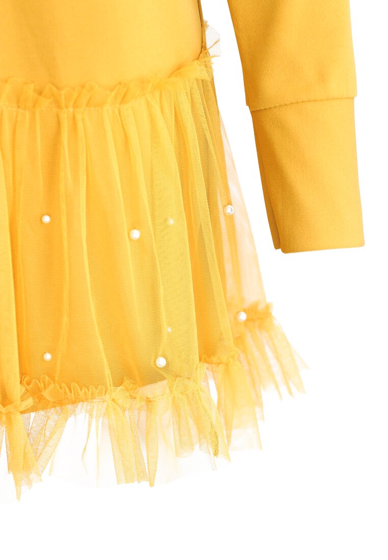 Żółta Sukienka Fine Detail