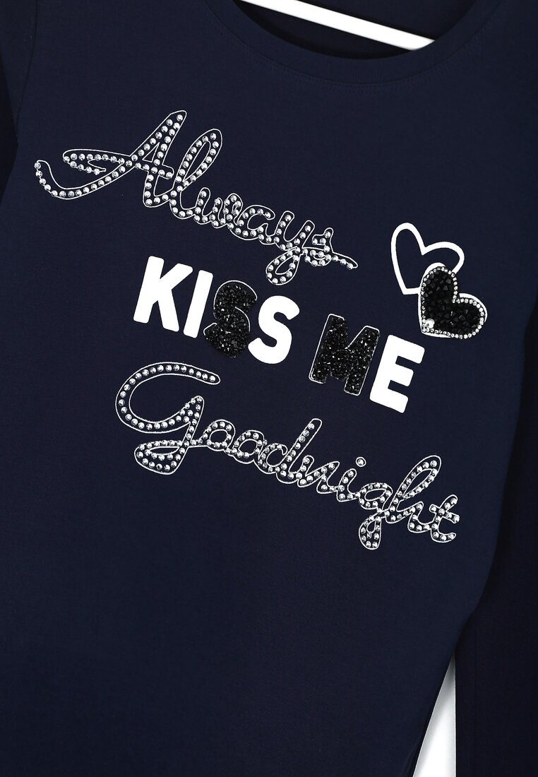 Granatowa Bluzka Always Kiss