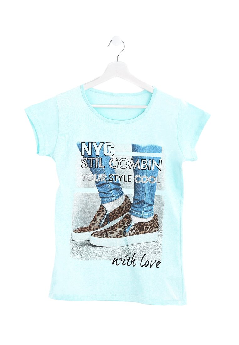 Miętowy T-shirt Cool Style