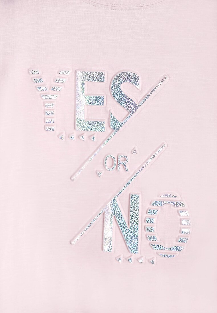 Różowy T-shirt Yes or No