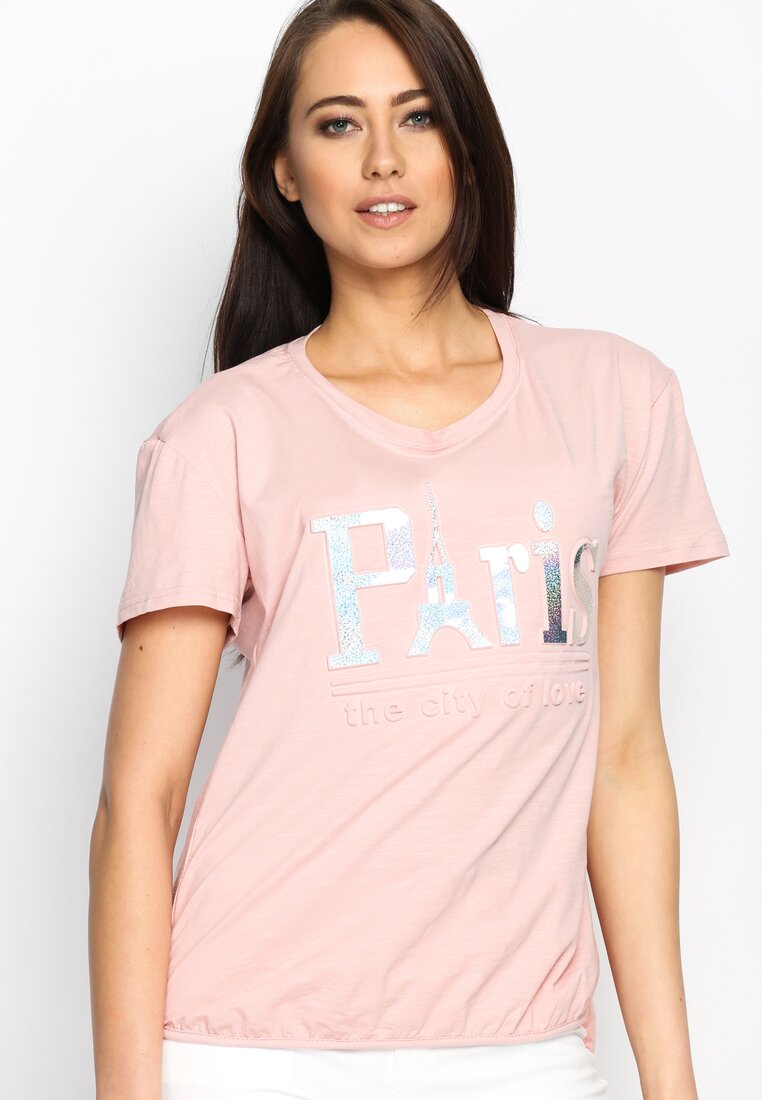Różowy T-shirt City Of Love
