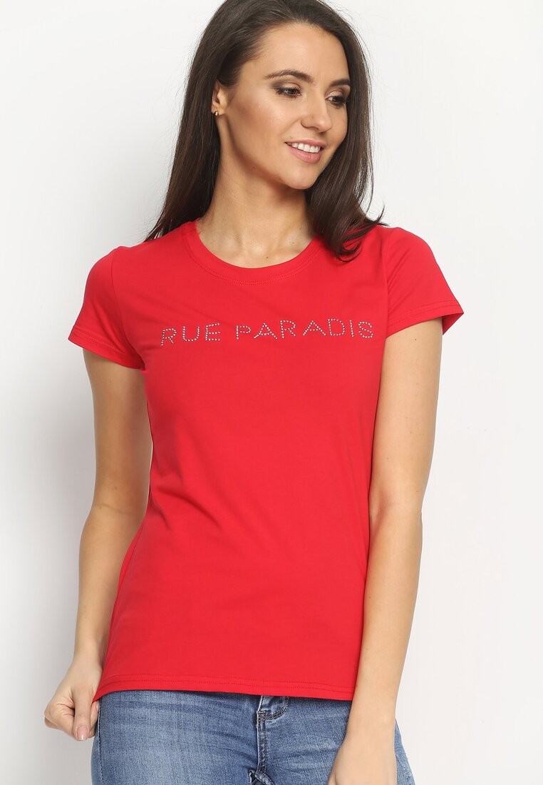 Czerwony T-shirt Paradise
