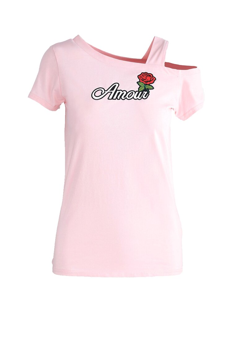 Różowy T-shirt Old Flame