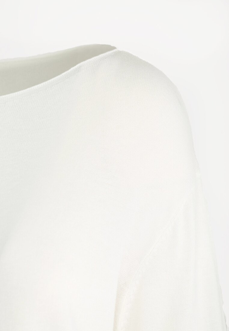 Biały Sweterek Lace Trims