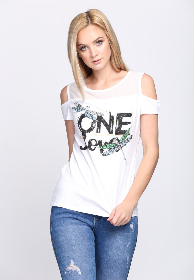 Biały T-shirt One Love