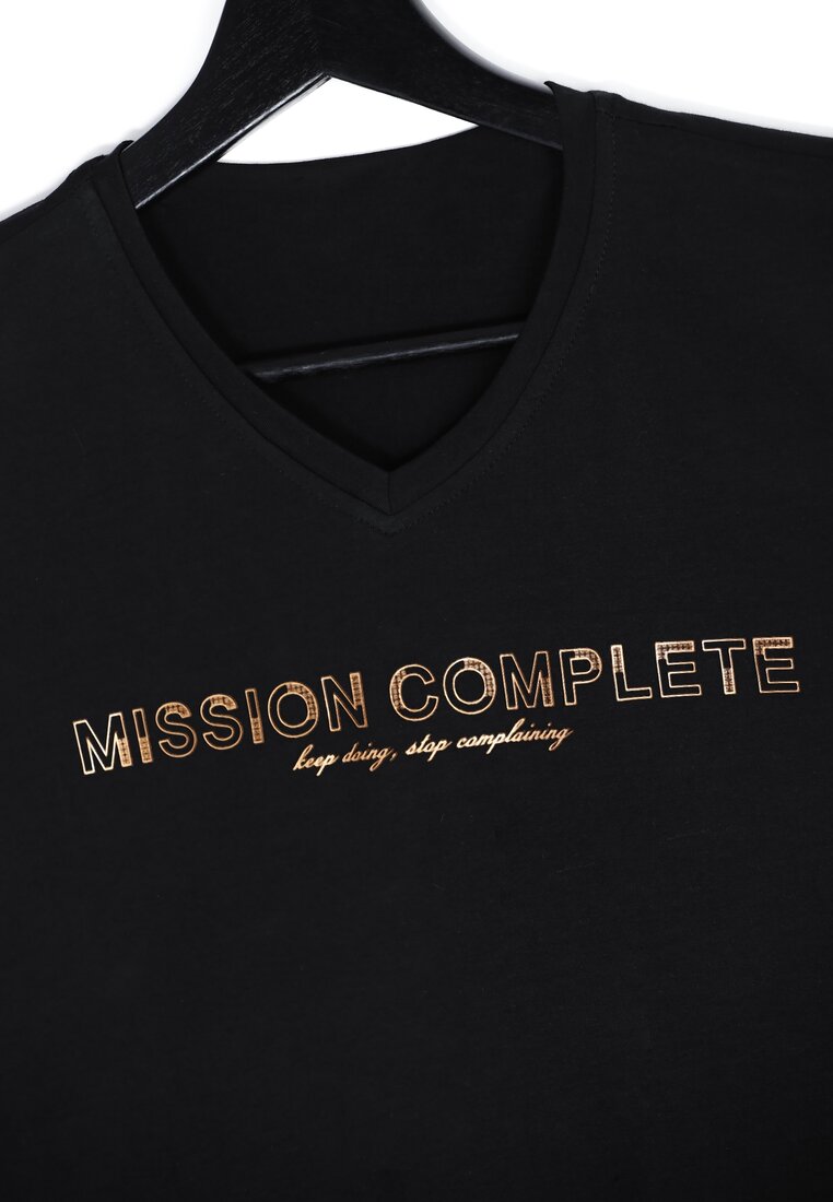 Czarna Koszulka Mission Complete