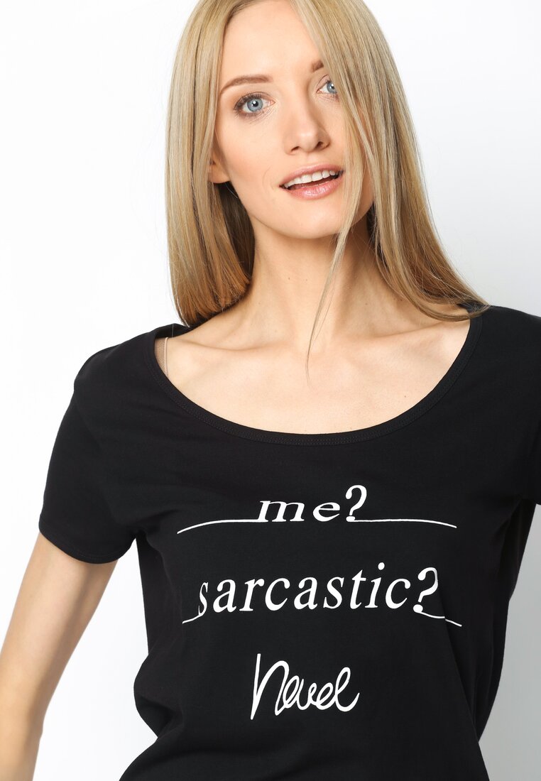Czarny T-shirt Sarcasm