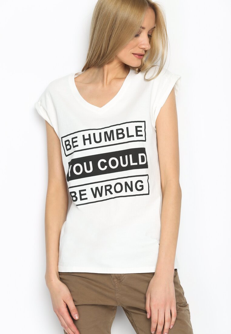 Biały T-shirt Humbly