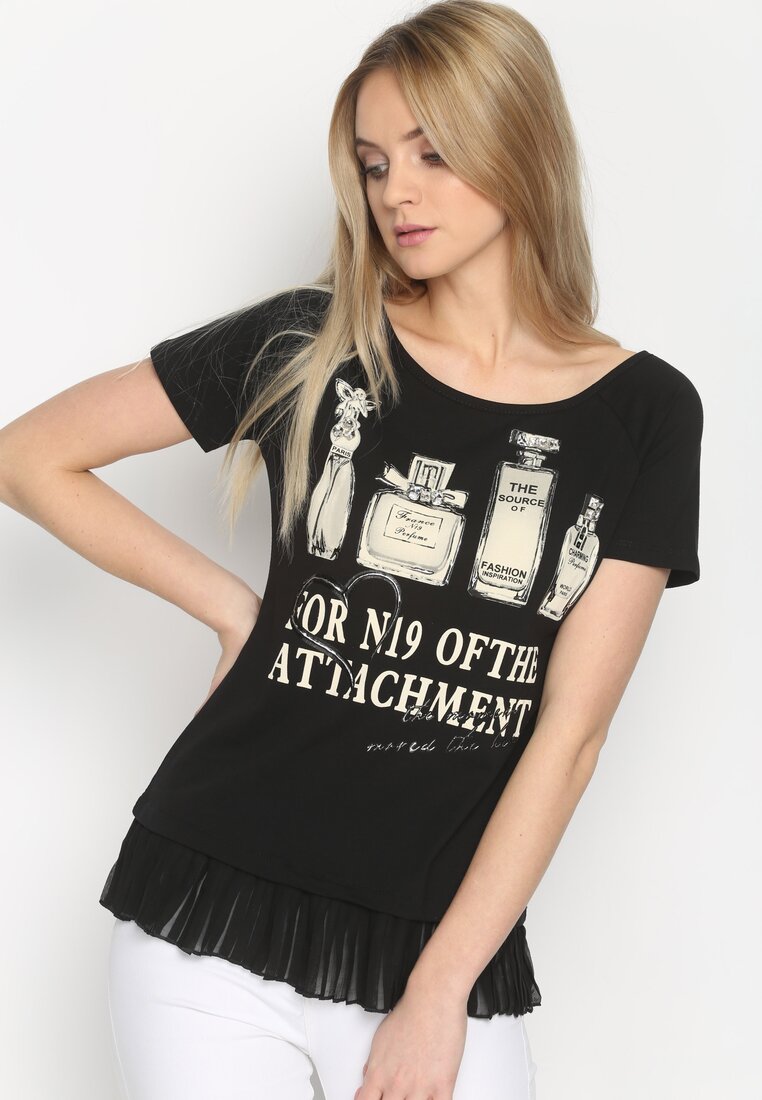Czarny T-shirt Four Attachments