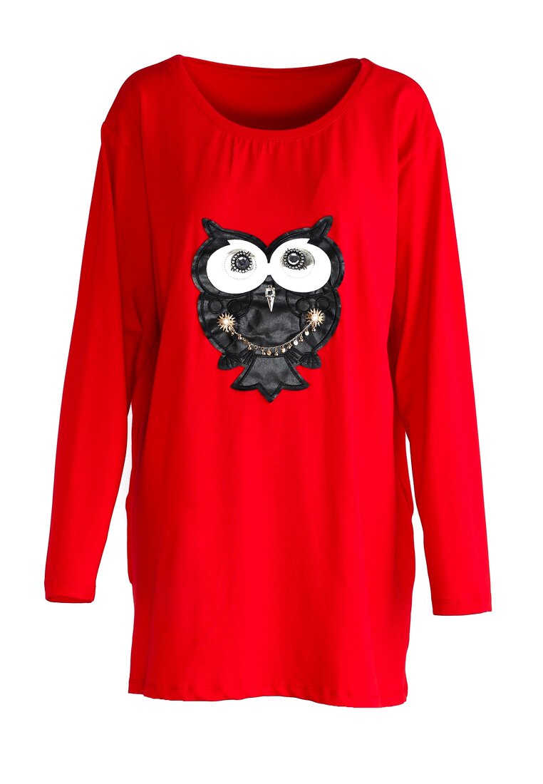 Czerwona Bluzka Owlet