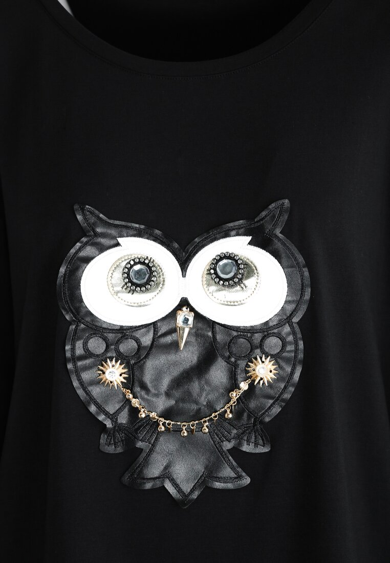 Czarna Bluzka Owlet