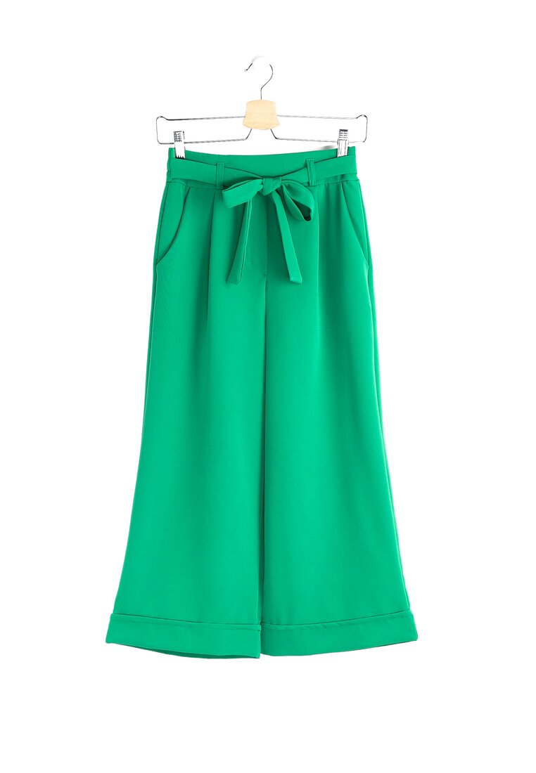 Zielone Spodnie Kuloto Italiano