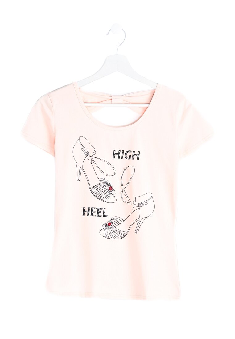 Różowy T-shirt High Level