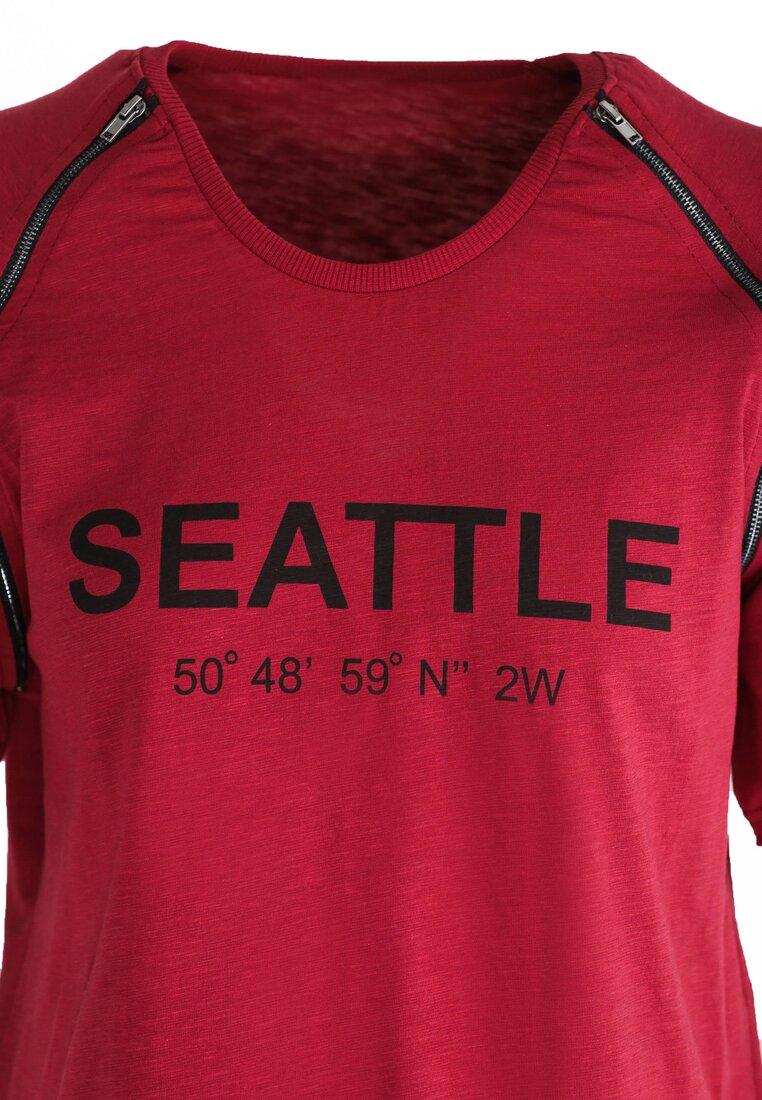 Bordowa Koszulka Seattle