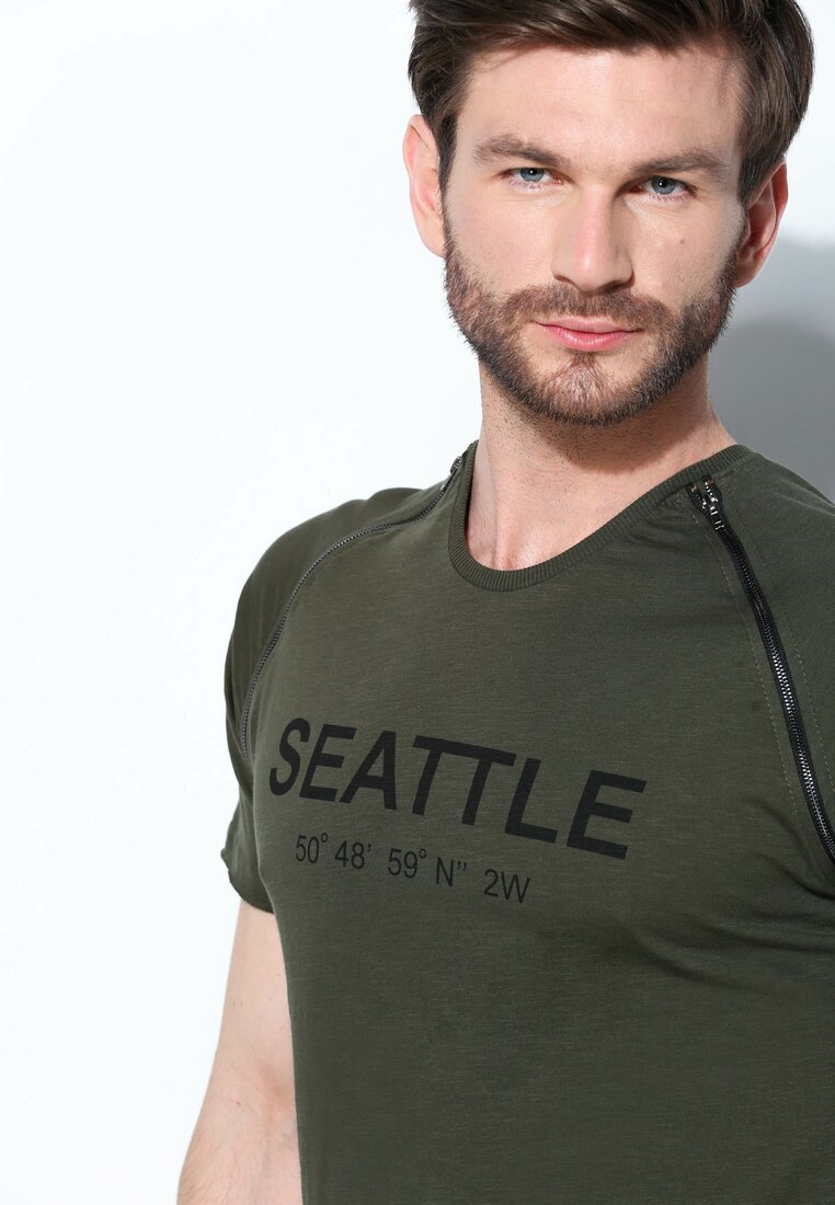 Ciemnozielona Koszulka Seattle