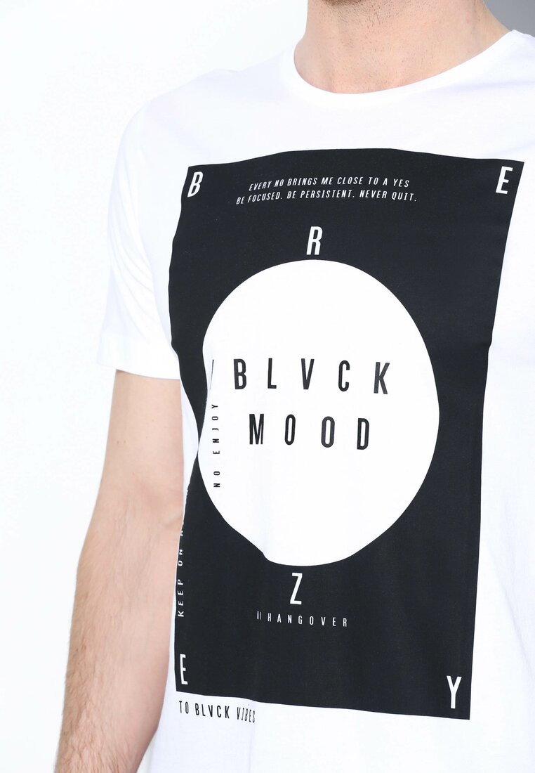 Biała Koszulka Black Mood