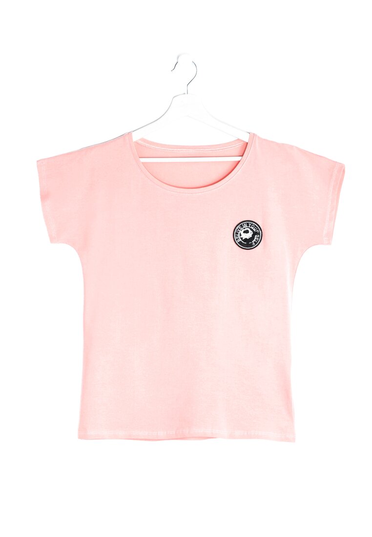 Różowy T-shirt By Yourself