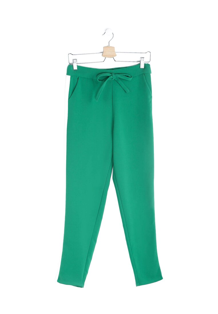 Zielone Spodnie Contrastive Also