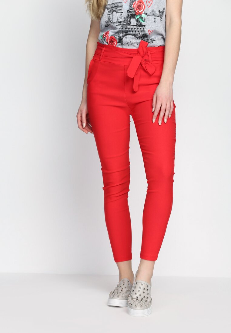 Czerwone Spodnie Brand New Me