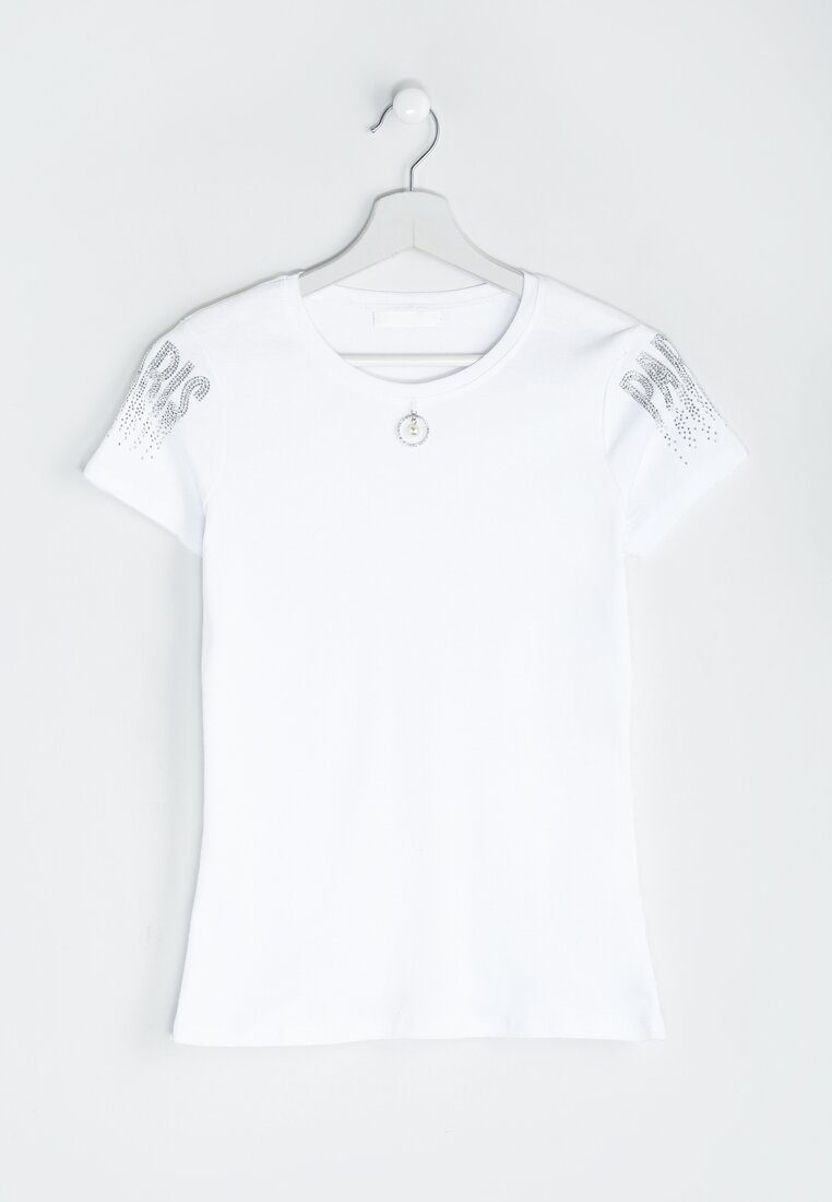 Biały T-shirt Sharp Edges