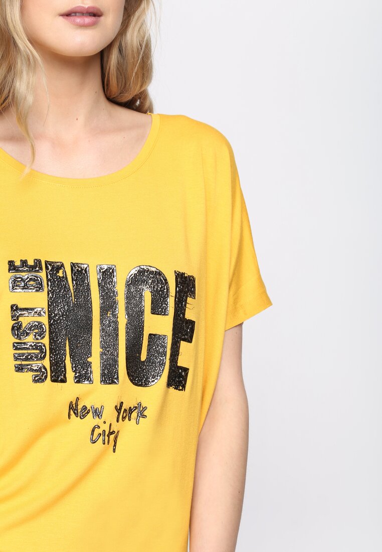 Żółty T-shirt Just Be Nice