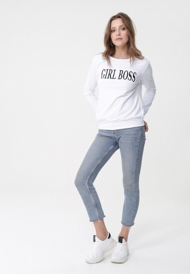 Biało-Czarna Bluza Boss Lady