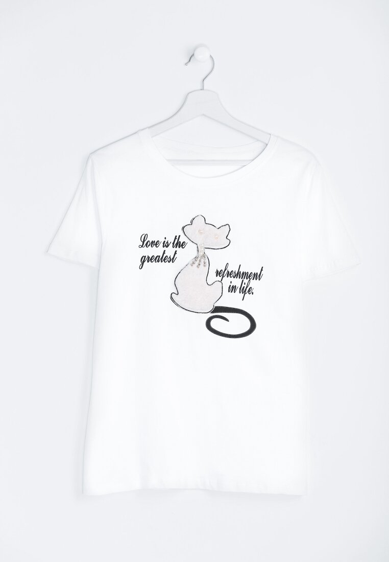 Biały T-shirt Little Lamb