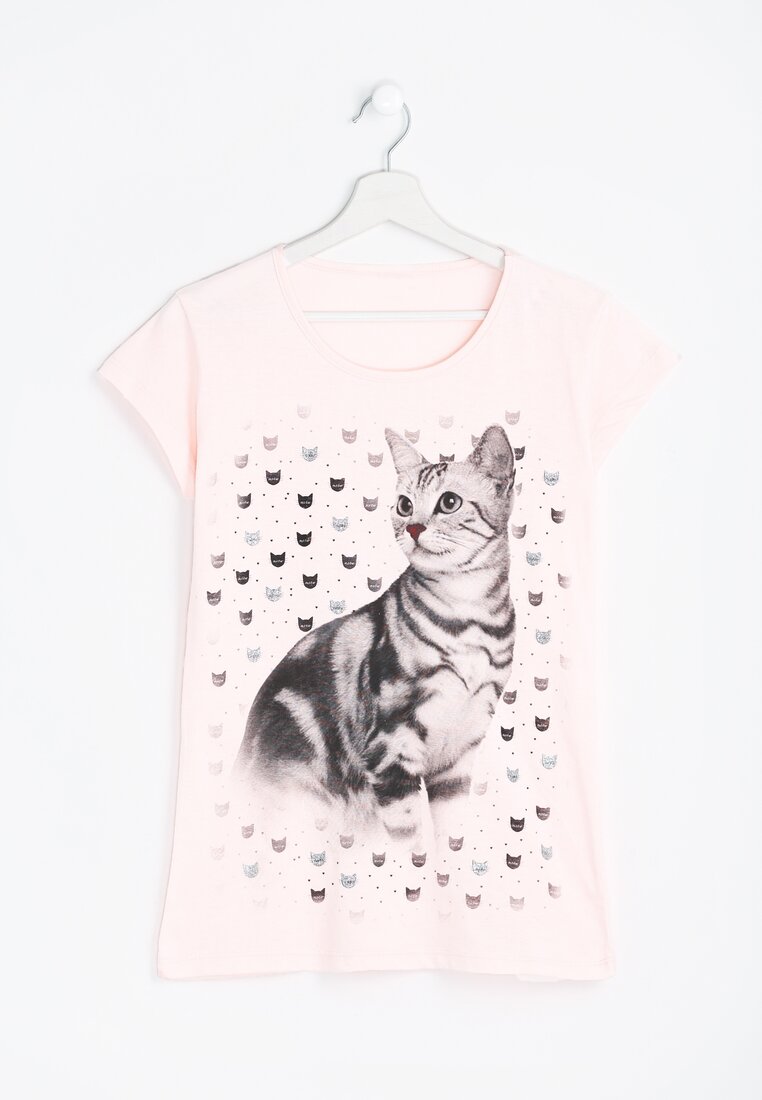 Różowy T-shirt Felinity