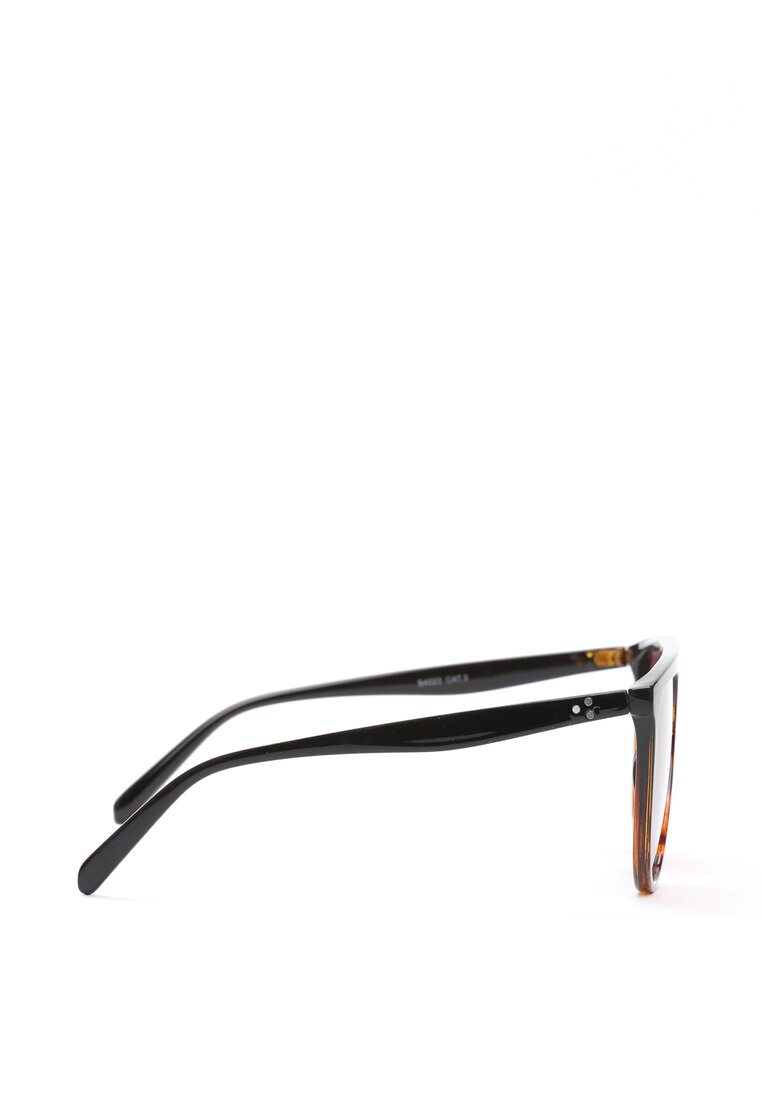 Czarno-Pomarańczowe Okulary Lilly