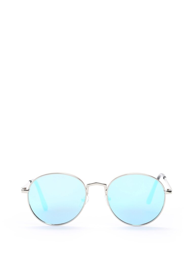 Srebrno-Niebieskie Okulary Marbella