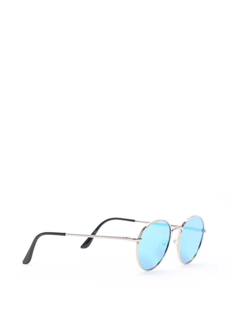 Srebrno-Niebieskie Okulary Marbella