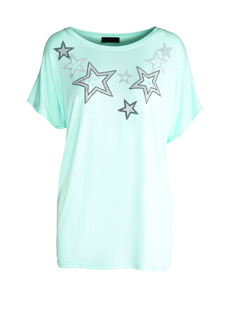 Miętowy T-shirt Stellar