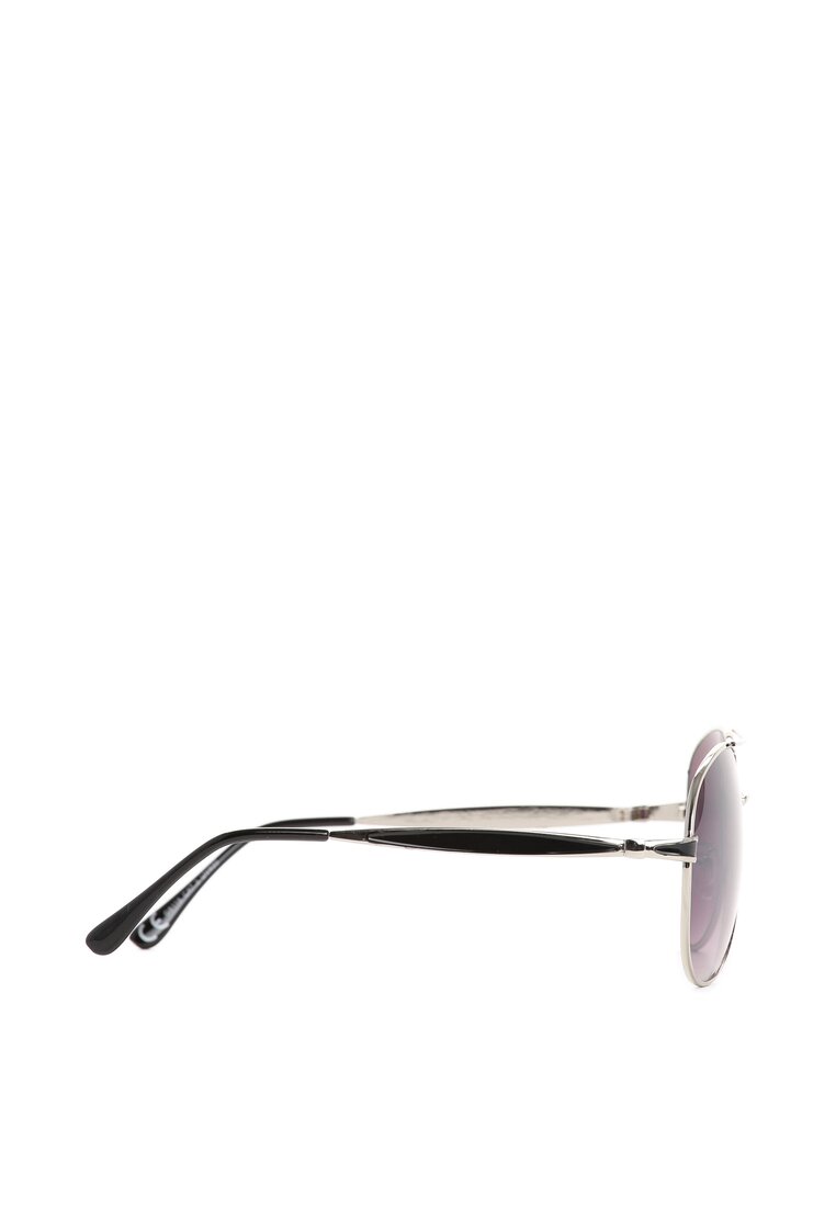 Srebrno-Czarne Okulary Chamomile