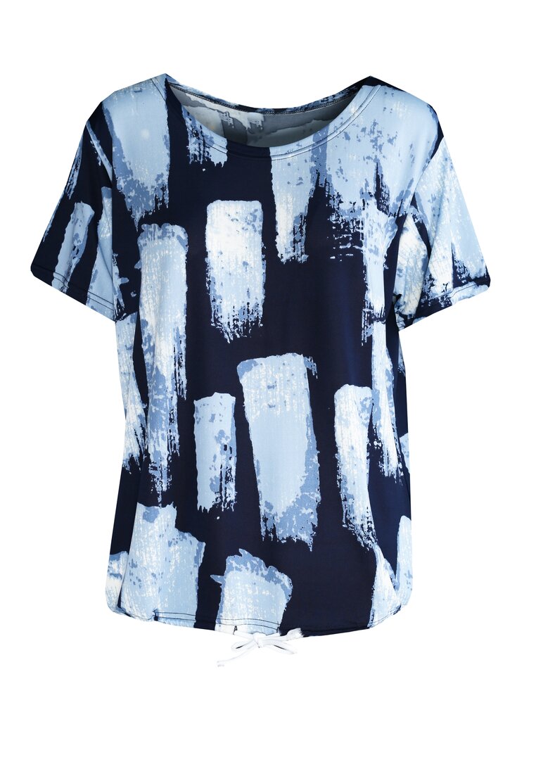 Granatowo-Niebieski T-shirt Flinty