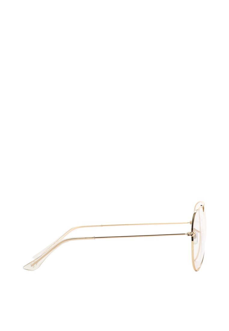 Biało-Złote Okulary Zerówki Jade