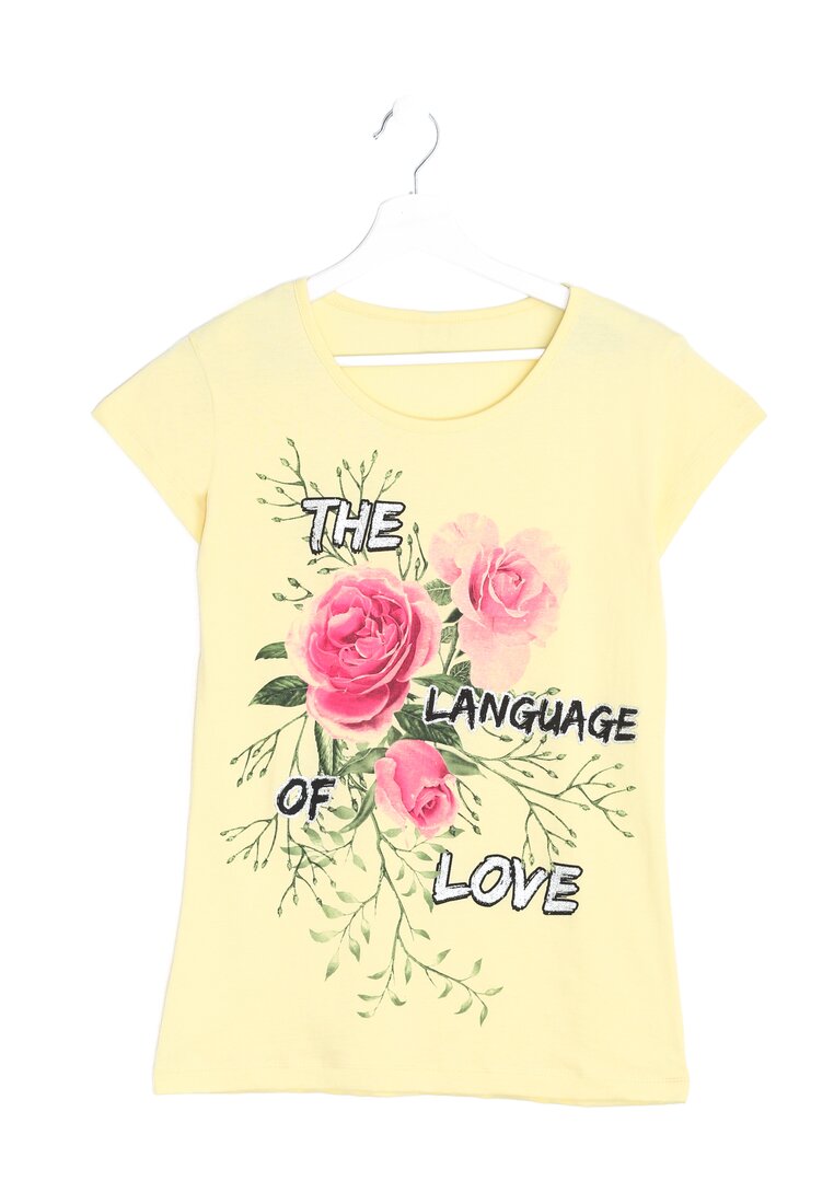 Żółty T-shirt Perfect Language