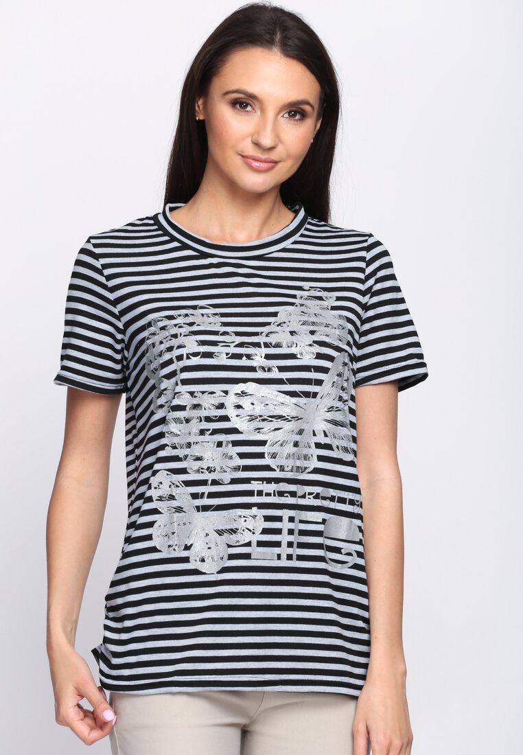 Szary T-shirt Pearl Oyster